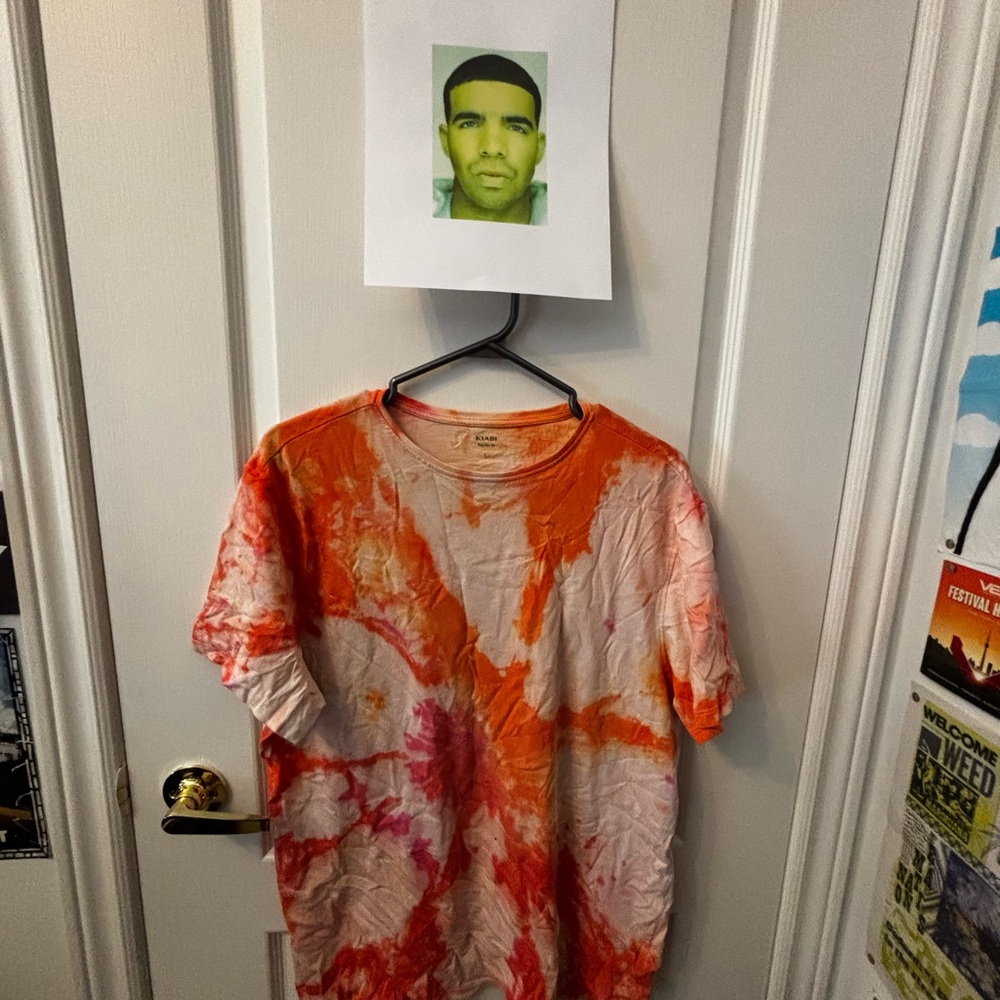 Orange Tie-Dye Shirt